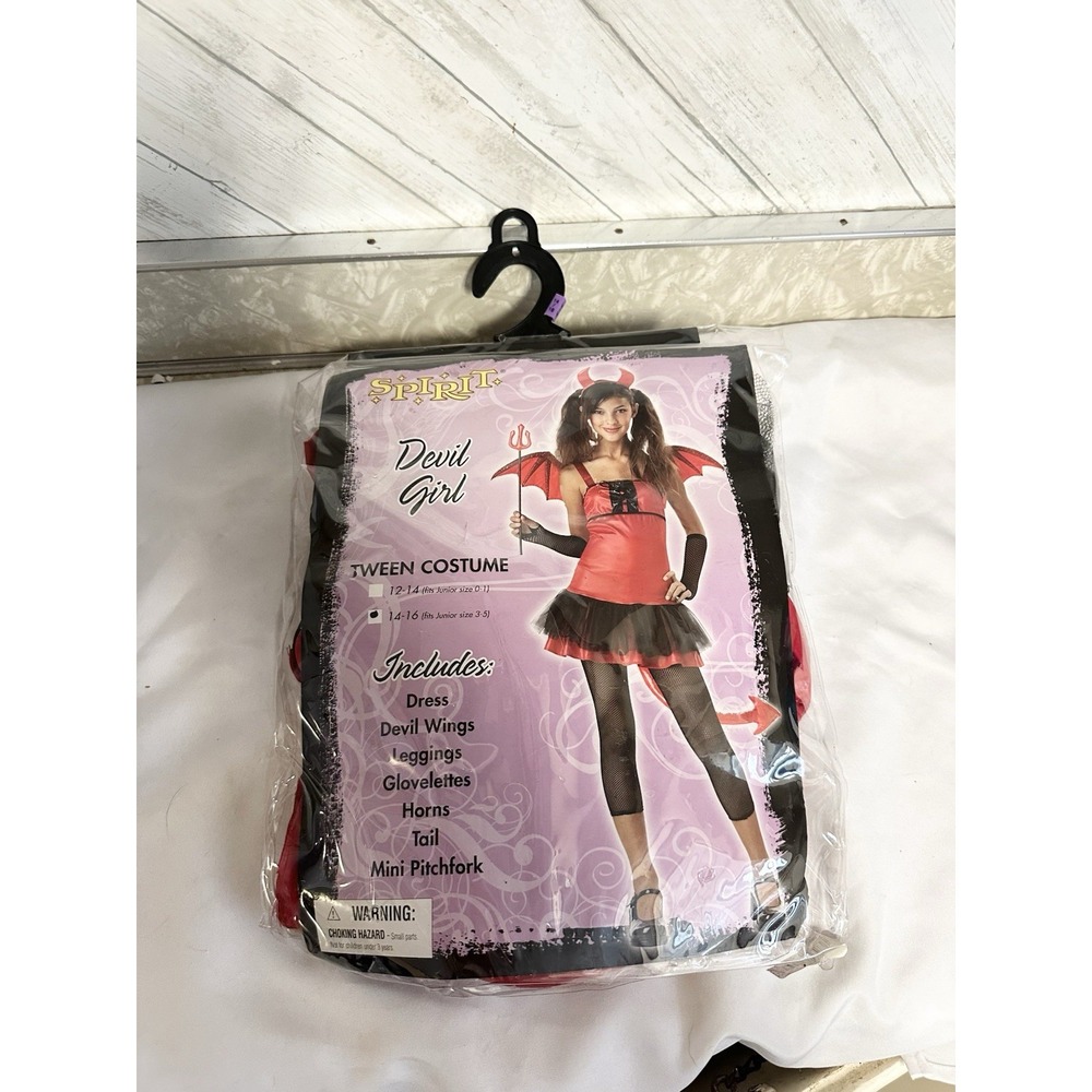 NWOT Halloween Costume Devil Girl Tween Large 14-16